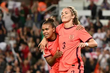 Rachel Daly (right) is pushing to start as England Women's striker at the 2023 World Cup