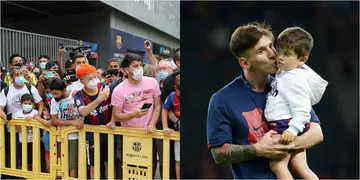 Lionel Messi's son fires back at Barcelona fan who insulted him outside his home