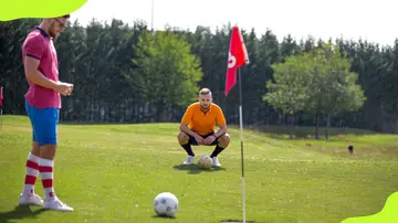 Footgolf players on Golf Course
