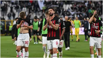 Olivier Giroud, Stefano Pioli, Fikayo Tomori, AC Milan, Spezia.