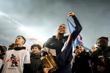 Kylian Mbappe was hailed as a hero by the Parc des Princes after becoming Paris Saint-Germain's all-time top scorer at the weekend
