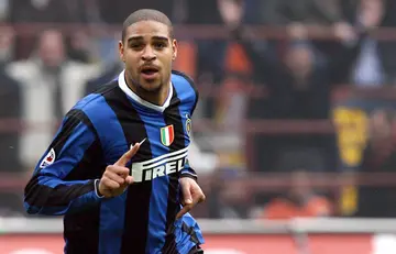 Adriano at San Siro stadium