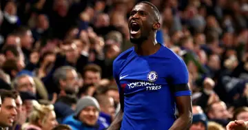 Chelsea defender Antonio Rudiger celebrates during a past match. Photo: Getty Images.
