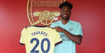 Nuno Tavares in Arsenal colours