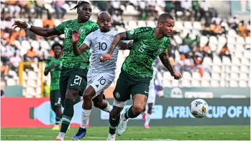 Clavin Bassey, Percy Tau, William Troost-Ekong, South Africa, Nigeria, Super Eagles, Bafana Bafana, FIFA World Cup, 2023 AFCON