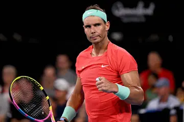 Spain’s Rafael Nadal during men’s singles match against Jason Kubler of Australia at the Brisbane International tennis tournament in Brisbane on January 4, 2024