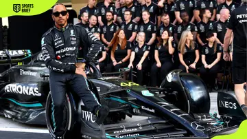 Lewis Hamilton during a Mercedes GP Team Photo