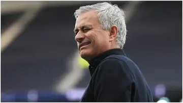 Jose Mourinho arrives prior to the Premier League match between Tottenham Hotspur and Chelsea FC at Tottenham Hotspur Stadium. Photo by Michael Regan.