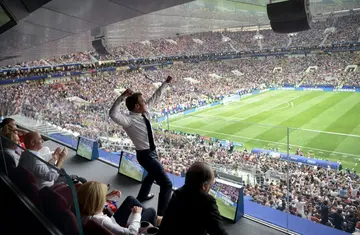 Macron celebrations at the 2018 World Cup in Russia also drew attention