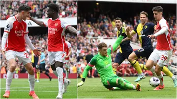 Kai Havertz, Bukayo Saka, Arsenal, Bournemouth, win, penalty, social media, rejoice, controversial.