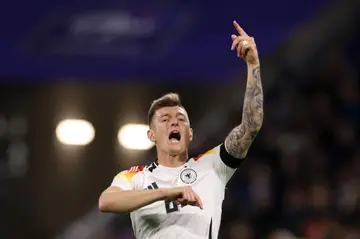 Toni Kroos has provided an assist just seven seconds into his return to international football with Germany