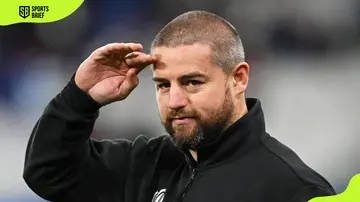 Dane Coles gestures prior to the Rugby World Cup Finals