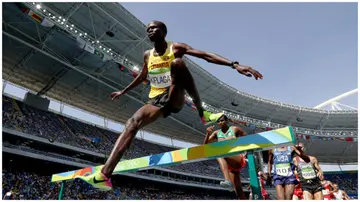 Benjamin Kiplagat in action at the Rio 2016 Olympic Games. Photo: Paul Gilham.