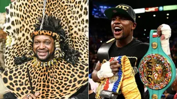 floyd mayweather, king misuzulu kazwelithini, boxing south africa