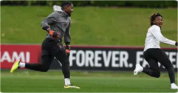 Samuel Chukwueze, Mike Maignan, AC Milan, Training, Serie A, Italy