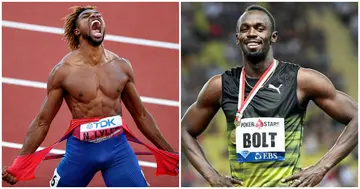 Noah Lyles, Usain Bolt, NYC Grand Prix