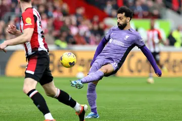 Liverpool's Mohamed Salah marked his return with a goal against Brentford
