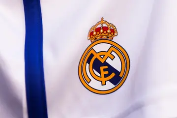 The Real Madrid logo.