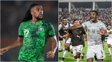 Alex Iwobi, Teboho Mokoena, AFCON, Nigeria, South Africa, Victor Osimhen