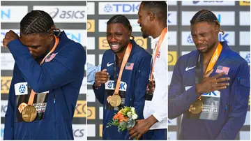 Noah Lyles Breaks Down During Medal Ceremony, Still Targets Bolt's Record