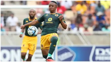 Nkosingiphile Ngcobo shuts down potential transfer rumours. Photo: @iDiskiTimes.