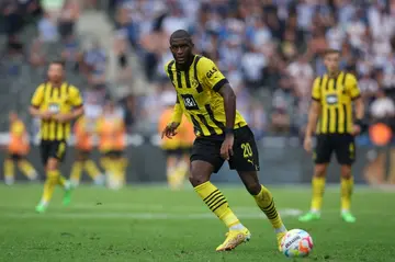 In his third game since arriving from Cologne, striker Anthony Modeste scored his first goal in Dortmund colours as his side won 1-0 at Hertha Berlin