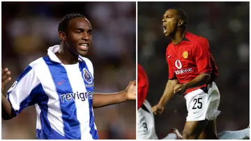 Benni McCarthy and Quinton Fortune make the list of South African top goalscorers in UEFA Champions League's history. Photo: Eddy Lemaistre and Laurence Griffiths.