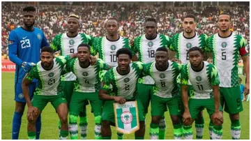 The Super Eagles of Nigeria ranked as the most valuable squad in Africa ahead of the 2023 AFCON. Photo: @MobilePunch.