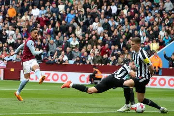 Jacob Ramsey (left) fired Aston Villa in front over Newcastle