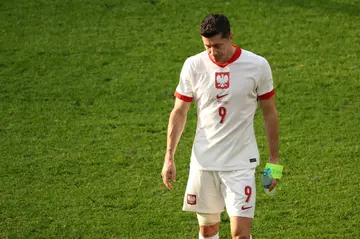 Robert Lewandowski struggled to make an impact after coming on as a substitute for Poland