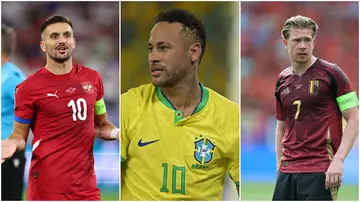 Dusan Tadic, Neymar Junior, and Kevin de Bruyne are among players with the best assist-per-game ratio for their respective countries in the 21st century.