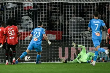 Sead Kolasinac scores the winning goal as Marseille beat Rennes