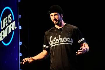 The professional skateboarder, Chris Cole during a festival