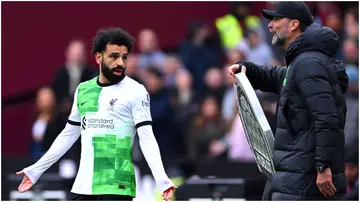 Jürgen Klopp, Mohamed Salah, Liverpool, West Ham, London Olympic Stadium, Premier League.