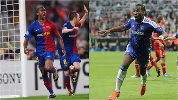 Samuel Eto'o, Didier Drogba, Barcelona, Inter Milan, Chelsea, Real Madrid, Borussia Dortmund, Champions League final.