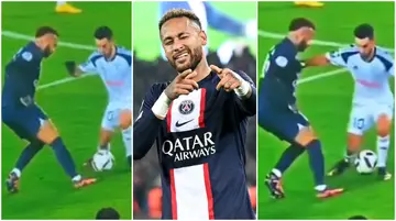 Neymar, PSG, nutmeg, elastico, Strasbourg