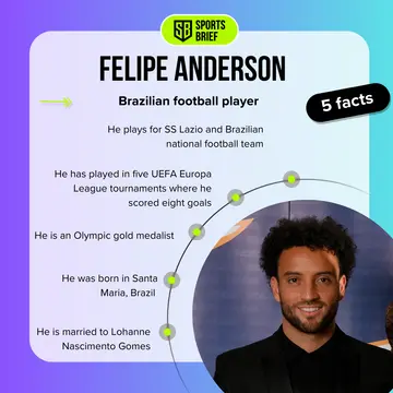 Biography facts about Felipe Anderson