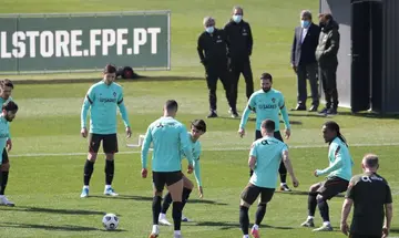 Ronaldo, Soares, Portugal training, World Cup play-off