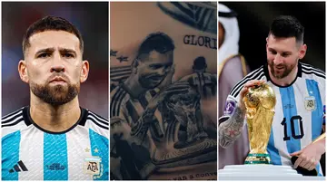 Nicolas Otamendi, tattoo, body art, Argentina, Messi