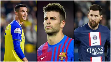 Gerard Pique, Lionel Messi, Cristiano Ronaldo