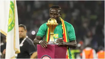 Sadio Mane, Senegal, Egypt, AFCON, Olembe Stadium, Cameroon.