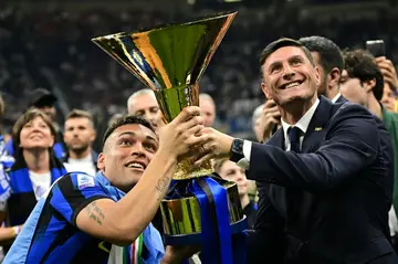 Inter Milan were offficially crowned Italian champions for the 20th time on Sunday