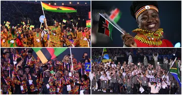 Ghana, Tanzania, South Africa, Kenya, Zambia, Nigeria, Commonwealth Games, Birmingham 2022, opening ceremony, colourful