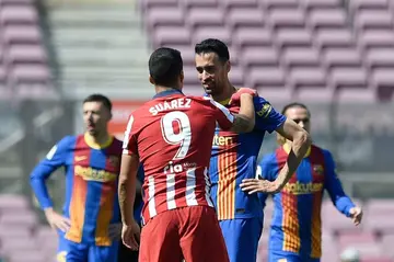 Barcelona midfielder Busquets suffers broken jaw in Atletico Madrid stalemate