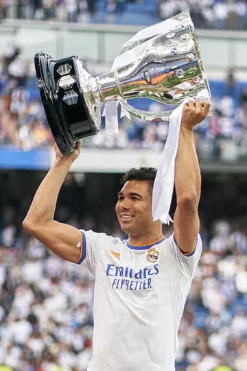 Casemiro's Real Madrid career, trophies, second team