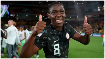 Asisat Oshoala crowned the 2023 CAF Women's Player of the Year. Photo: Elsa - FIFA.
