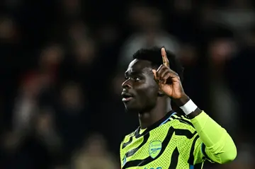 Bukayo Saka scored in Arsenal's 2-1 win at Nottingham Forest