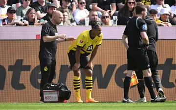 Dortmund forward Sebastien Haller will miss Tuesday's clash with Atletico Madrid