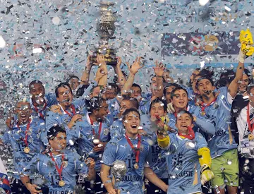 Uruguay’s national football team with the Copa America