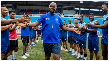 Finidi George has bid farewell to Enyimba FC as he prepares to take up the Super Eagles managerial role.